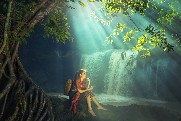 Women under a tree